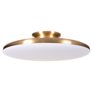 AFX Skye 15" LED Flush Mount - CCT Selectable - 120V - Satin Brass