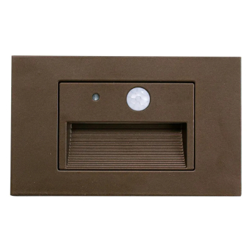 Westgate SLE LED Step Light - Recessed - Motion Sensor - Photocell - 3W - CCT Selectable - 75 Lumens - 120V - Oil-Rubbed Bronze