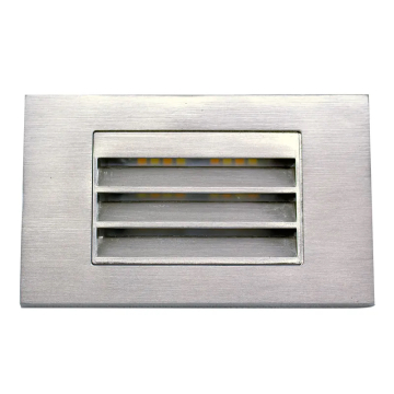 Westgate SLE LED Step Light - Louver - 5W - CCT Selectable - 75 Lumens - 120V - Brushed Nickel