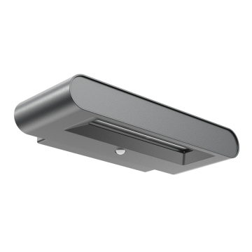 Westgate LedgeRay Solar Powered LED Outdoor Wall Light - 345 Lumens - 3W - 4000K - Black