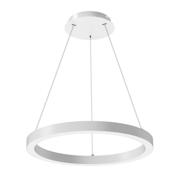 Westgate SRC 36" Round Linear Chandelier - Up/Down Light - 40 | 50 | 60W - CCT Selectable - 120-277V - White
