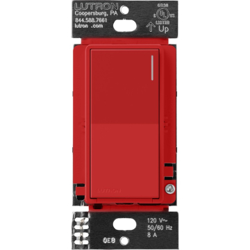 Lutron Sunnata Switch - Signal Red