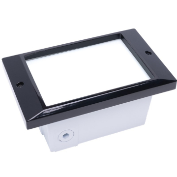NSL 5W LED Step Star Step Light - Prism Cover - 3000K - 468 Lumens - 120V - Black