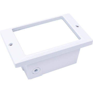 NSL 5W LED Step Star Step Light - Prism Cover - 3000K - 468 Lumens - 120V - White