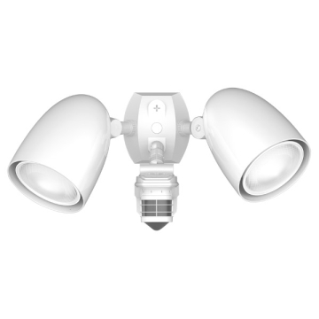 RAB STEALTH Sensor + PAR LED Lamp Kit - Bullet Hood - 360° Detection - CCT Selectable - 38W - 3,600 Lumens - 120V - White