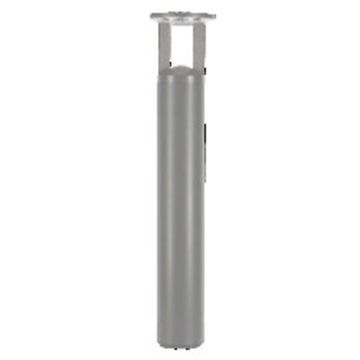 Sylvania LEDVANCE Dual Selectable LED Bollard - 16 | 20 | 24W - CCT Selectable - Full Zone - Gray - 120-347V