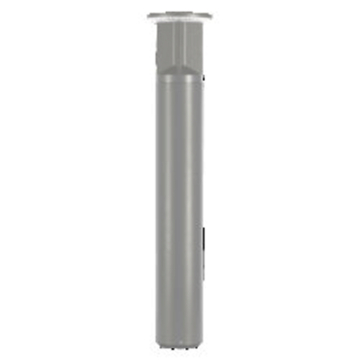 Sylvania LEDVANCE Dual Selectable LED Bollard - 16 | 20 | 24W - CCT Selectable - Selectable Zone - Gray - 120-347V