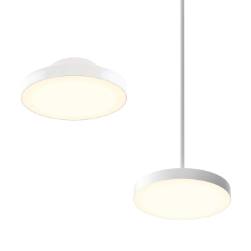 DALS Fusion 12" LED Pendant / Flush Mount - 2,500 Lumens - 25W - CCT Selectable - 120-347V - White