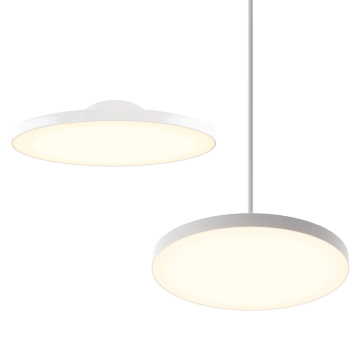DALS Fusion 21" LED Pendant / Flush Mount - 4,400 Lumens - 45W - CCT Selectable - 120-347V - White