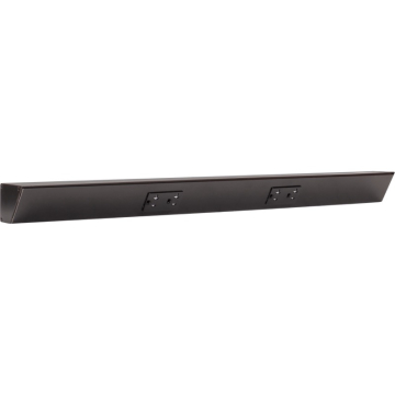 Task Lighting 30" Angled Power Strip - 2 Black Duplex Receptacles - Black