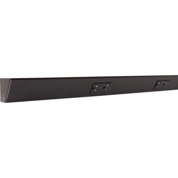 Task Lighting 72" Angled Power Strip - 4 Duplex Receptacles - Black