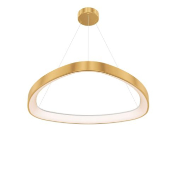 DALS Pyra LED Pendant - 34" - 80W - CCT Selectable - 120V - Gold
