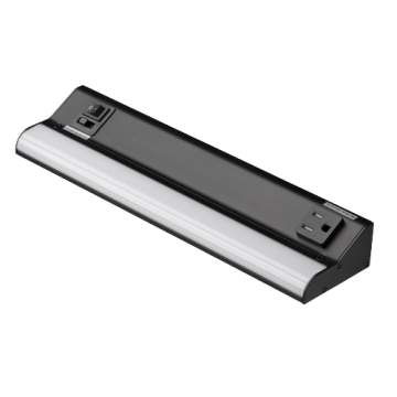 American Lighting Courant 12" LED Under Cabinet Light - (1) 15A Receptacle - 7.5W - CCT Selectable - 430 Lumens - 120V - Black