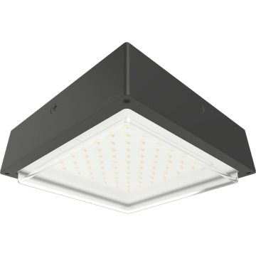 RAB VAN34 Amber LED Canopy Light - 1,864 Lumens - 60W - Amber - Drop Lens - On/Off Photocell - 120-277V