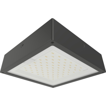 RAB VAN34 Amber LED Canopy Light - 1,964 Lumens - 60W - Amber - Flat Lens - Motion Sensor - On/Off Photocell - 120-277V
