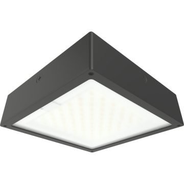 RAB VAN34 Amber LED Canopy Light - 1,684 Lumens - 60W - Amber - Frosted Flat Lens - Motion Sensor - On/Off Photocell - 120-277V