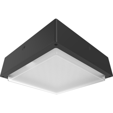 RAB VAN34 Amber LED Canopy Light - 1,706 Lumens - 60W - Amber - Frosted Drop Lens - Motion Sensor - On/Off Photocell - 120-277V