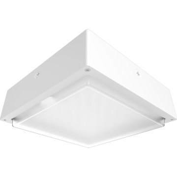 RAB VAN34 Amber LED Canopy Light - 1,706 Lumens - 60W - Amber - Frosted Drop Lens - Motion Sensor - On/Off Photocell - 120-277V