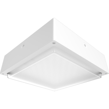 RAB VAN34 Amber LED Canopy Light - 1,706 Lumens - 60W - Amber - Frosted Drop Lens - On/Off Photocell - 120-277V