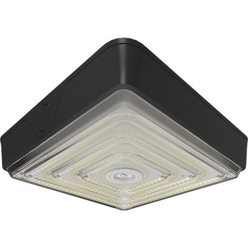 RAB VAN LED Canopy Light - 11,247 Max Lumens - 40 | 60 | 75W - CCT Selectable - 120-277V - Bronze