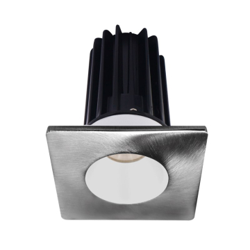 Lotus 2" LED Recessed Downlight - 8W - 2700K - 580 Lumens - White Reflector - Square Chrome Trim - 120V