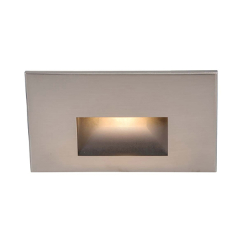 WAC Lighting Endurance LED Horizontal Indoor / Outdoor Step and Wall Light - 68 Lumens - 3.8W - 3000K - 120V - Brushed Nickel