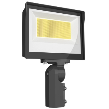 RAB X17 LED Flood Light - Slipfitter Mount - Photocell - CCT Selectable - 120-277V - Bronze