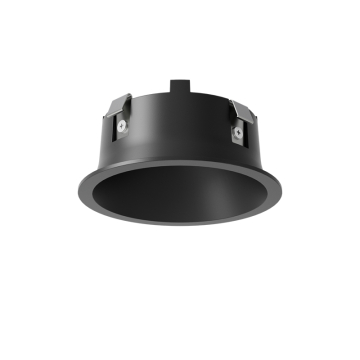DMF Lighting X-Series 3" Round Downlight Beveled Micro-Flange Trim - Black
