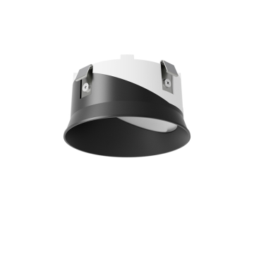 DMF Lighting X-Series 3" Round Downlight Wall Wash Flangeless Trim - Black