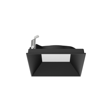 DMF Lighting X-Series 3" Square Adjustable Beveled Flangeless Trim - Black