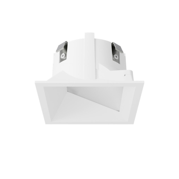 DMF Lighting X-Series 3" Square Downlight Wall Wash Micro-Flange Trim - White