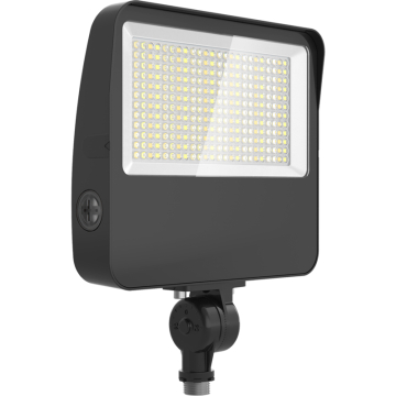 RAB XL22 LED Floodlight - 9,474 Max Lumens - 30 | 40 | 50 | 60W - Selectable Optics - Knuckle & Trunnion Mounts - 120-277V - Bronze