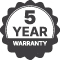 5 Year Warranty