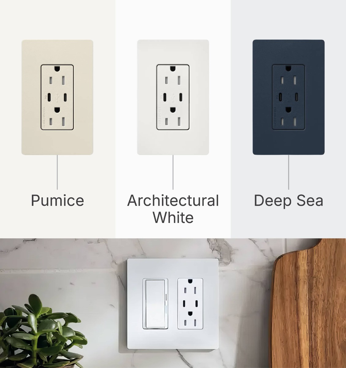 Lutron USB-C Receptacles